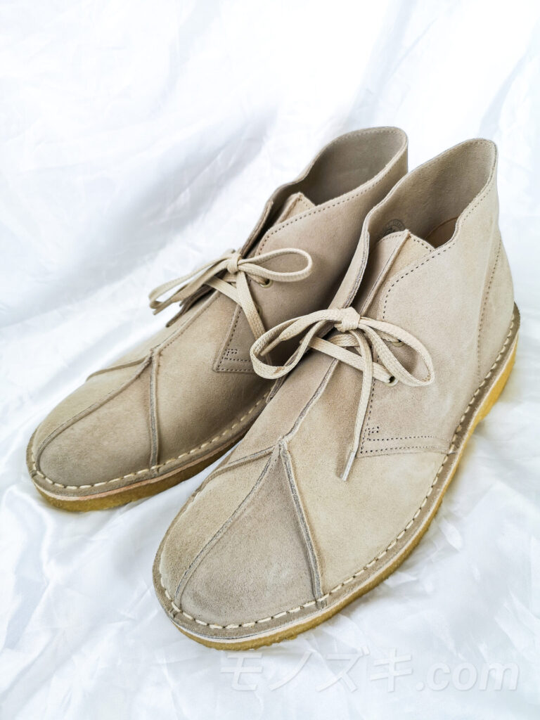 春に履きたいClarks(クラークス)のデザートブーツ。サイズ感や